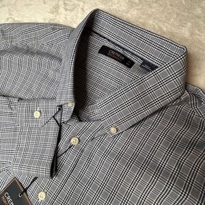 Cremieux‎ Performance Blue Plaid Long Sleeve Button Down Mens XL Casual - NEW